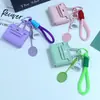 Huayang Bolsa Cuadrada de Color Sólido Bolsa para Labiales Llavero Estuche para Auriculares Correa para Teléfono Billetera Colgante Bolsos Cruzados Tejidos al por Mayor