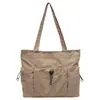 Bolso de Lona de Gran Capacidad para Mujer 2026 Nuevo Estilo Moda Casual Bolso de Hombro Único y de Mano Bolso Tote para Estudiante Clase Viaje