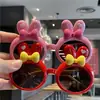 Nuevas gafas de sol de silicona con lazo de conejito para niños, gafas de silicona polarizadas lindas para bebé, gafas de sol lindas de dibujos animados