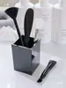 Herramientas Negras para el Cuidado de la Piel, Cepillo de Lana, Pasta Limpiadora, Limpiador Facial Espumoso, Cepillo Espumoso, Brocha para Mascarilla, Espátula, Bol