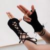 Verano Nuevo Encaje DIY Correa Manga Protectora Solar Guantes Combinables Estilo Ballet Guantes Chica JK