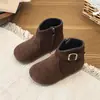 Zapatos Infantiles Estilo Otoño Botas para Niños de Moda Versátiles Estilo Británico Botines Cortos para Niñas Estilo Coreano Zapatos Individuales para Niñas Botas Pequeñas de Cuero de Princesa