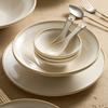 Juego de Vajilla de Cerámica Horneada Color Beige para Arroz Plato Palillos Estilo Japonés Modelo Nuevo 2026 Juego de Tazón y Plato para Regalo de Inauguración de Casa Uso en el Hogar