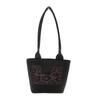 Bolsa de Ombro Grande Capacidade Estilo Retrô para o Dia a Dia Feminina 2024 Nova Moda Casual Bolsa Tote Nicho Tendência Versátil