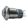 Loniu 16mm Anel de Travamento Automático de Alta Cabeça Fonte de Alimentação Padrão 12/16/19/22mm Botão de Partida de Luz Redonda