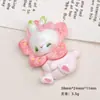 Accesorios de Resina DIY de Dibujos Animados, Clips para el Cabello de Pegamento de Crema de Animales para Muñecas, Hebillas para Zapatos de Fundas de Teléfono, Colgantes para Llaveros
