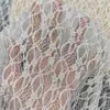 Renda de Nylon Jacquard Malha Bolha Alta Elasticidade Respirável Amigável à Pele Tecido Base para Vestido de Lingerie Feminina Atacado em Estoque