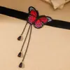 Acessórios de Moda Transfronteiriços Europeus e Americanos, Gargantilha de Renda da Moda, Joias Simples para Mulheres, Corrente Elegante para Clavícula, Acessórios de Halloween