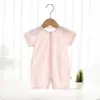 Ropa de Bebé Verano Estilo Delgado Mameluco de Bebé Manga Corta Fresco Transpirable Traje de Aire Acondicionado para Bebé e Infantil Ropa para Gatear Pijamas