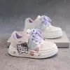 Zapatos de Patinar de Dibujos Animados de Moda para Niñas 2026 Otoño Nuevo Estilo Malla Transpirable Casual Antideslizantes Niños Medianos y Grandes Suela Suave Zapatos Blancos