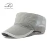 Gorra de Béisbol de Moda para Hombre Estilo Coreano Transpirable de Malla para Verano Sombrero Protector Solar Gorra Casual de Copa Plana para Mujer Gorra Militar