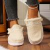 Novos Sapatos de Algodão Grossos com Solado Grosso e Pelúcia Interna para Outono e Inverno, Tamanho Grande, Novos Sapatos Casuais de Algodão com Solado Raso em Estoque