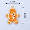 Llaveros navideños más vendidos transfronterizos con tarjetas de bendición, con diseños de Santa Claus y muñeco de nieve de dibujos animados, perfectos como adornos temáticos navideños