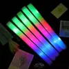 Colorido Glow Stick Bar Evening Printing logotipo Esponja Glow Stick Concerto Grande Espuma Glitter Stick para Crianças