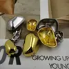 Botones Metálicos Irregulares, Abrigo de Lana Doble Faz, Botones Decorativos Impermeables, Chaqueta de Traje, Suéter, Chaqueta de Cuero, Botones Versátiles de Forma Especial
