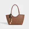 Bolso Tejido de Diseñador Único para Mujer, Bolso de Mano, Bolso de Hombro, Bolso Tote Cesta, Nuevo Bolso de Playa de Vacaciones de Moda 2026
