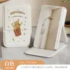 Espelho Pequeno Dobrável para Meninas, Espelho de Maquiagem, Mesa de Escritório, Espelho de Bancada com Suporte, Espelho de Penteadeira Portátil