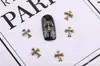 Nova Arte de Unhas Japonesa Liga de Metal Vintage Coração Crozado Acessórios para Unhas Joias DIY para Arte de Unhas