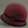 Sombrero de Invierno para Personas de Mediana Edad y Mayores, Sombrero de Lana Tejida de Pelo de Conejo para Mujer, Sombrero de Pescador Grueso con Felpa para Proteger del Frío y las Orejas, Cálido