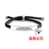 Pulseras Trenzadas de Cuerda Negra Transfronterizas Europeas y Americanas para Padres e Hijos, Regalos Familiares para Vacaciones, Regalos Grabados, Pulseras de Acero Inoxidable