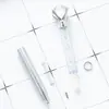 Versão coreana criativa de caneta de cristal giratória grande caneta de diamante atacado logotipo para impressão escritório papelaria estudante caneta esferográfica de plástico