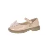 Sapatos de Princesa com Laço para Meninas 2026 Outono Nova Moda Sapatilhas Infantis Mocassins Baixos para Exportação