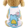 Chaleco Estampado de Dibujos Animados para Mascotas Ropa para Perros Verano Delgada Ropa para Gatos Lindo Chaleco para Mascotas