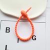 Chicote de dados de armazenamento de braçadeira de cabo fixo corda multifuncional acabamento de mesa acessórios diy cor pulseira de silicone