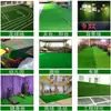 Césped Artificial Simulación Alfombra de Césped Plástico Planta Verde Falsa Jardín de Infancia Balcón Decoración Exterior Pared Césped Verde Recinto