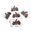 Juguetes de Dulces de Diseño Profesional, Silbatos de Mini Motocicleta Pequeños Regalos, Regalos Gashapon, Juguetes Pequeños con Plato de Succión y Plato para Colgar