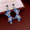 Pendientes Vintage de Plata con Flores Incrustadas de Diamantes, Pendientes de Botón Exquisitos Versátiles Retro, Pendientes de Diseño Moderno para Mujer