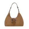 Bolso de Axila de Moda para Mujer 2026 Otoño Nuevo Estilo Textura Casual Simple Versátil Diseño de Nicho Bolso de Hombro Único Cruzado