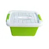 Caja de almacenamiento de plástico grande para coche transparente portátil caja de almacenamiento de color caja de almacenamiento para juguetes artículos varios