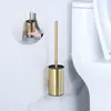 Suministro Transfronterizo de Cepillos para Inodoro de Acero Inoxidable para Baños, Cepillos de Limpieza Desmontables y Lavables, de Doble Uso para Montar en Pared y de Pie