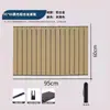 Mesa Plegable Portátil para Camping al Aire Libre con Tablero de Madera con Textura de Aleación de Aluminio, Mesa Plegable Ligera Tipo Rollo de Huevo