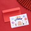 Produção e escrita de cartão de aniversário criativo em branco cartão de desenho animado pequeno cartão de felicitações desejos de aniversário
