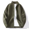 2025 Comercio Exterior Transfronterizo Otoño e Invierno Nueva Moda Suéter Casual Cárdigan Ropa de Punto para Hombre Color Sólido Cuello Alto Chaqueta Abrigo
