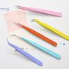 Pinzas de Acero Inoxidable Jilu Serie de Colores Dulces Macarrón Colorido Herramienta para Pegatinas de Diario Accesorios 14 Estilos