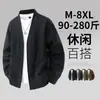 Jaqueta Cardigan Casual Masculina Plus Size Oversized Solta Estilo Coreano Europeu e Americano Estilo Hong Kong Transfronteiriço Comércio Exterior Atacado Bonito