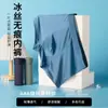Cuecas Boxer Masculinas, Seda de Gelo, Estilo Fino de Verão, Shorts Frescos e Respiráveis, Ultrafinos, Frescos e de Secagem Rápida, Boxer para Jovens