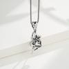 Colgante Clip Plata S925 Hebilla Flor Pequeña Clip Seguro Ámbar Cera de Abejas Jade Hecho a Mano DIY Clip Colgante