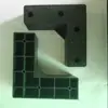 Pernas de Sofá Anguladas de Plástico de 100mm de Altura Pernas de Cama de Plástico Pernas Quadradas para Móveis