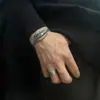 Pulsera de Plata Retro Seiko S925 al por Mayor Apertura Personalidad Retro Pulsera de Pluma Cao Tang para Hombres Mujeres