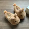 Zapatillas de Algodón con Bola de Leche y Conejito para Mujer Lindas de Invierno para Uso en Casa Estudiante Interior Suela Suave Felpa Calientes