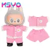 Adecuado para Ropa de Muñeca Labubu, Peluche Vinilo Sentado Fiesta Primera, Segunda y Tercera Generación Traje de Falda de Repuesto