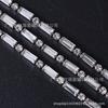 Cadena larga de strass de color 3*7MM cadena de garra hecha a mano accesorios de decoración diy para ropa zapato bolso strass rectangular