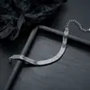 Pulsera de Acero de Titanio con Flecha Pequeña Transfronteriza para Hombres, Moderna y a la Moda, Estilo Minimalista de Alta Gama, Joyería de Diseño Sencillo de Nicho para Mujeres