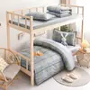 Juego completo de ropa de cama para dormitorio, ropa de cama para escuela de entrenamiento militar, juego de seis piezas para dormitorio estudiantil, algodón puro