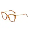 Moda europea y americana Gafas con montura de mariposa gafas para ordenador gafas para miopía gafas planas nuevas gafas anti-luz azul 2036