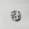 Set Anillo Gema de Cristal para Mujer ins Diseño Nicho Trendy Sentido Avanzado Uso en Dedo Medio Abierto Ópalo Piedra Lunar
